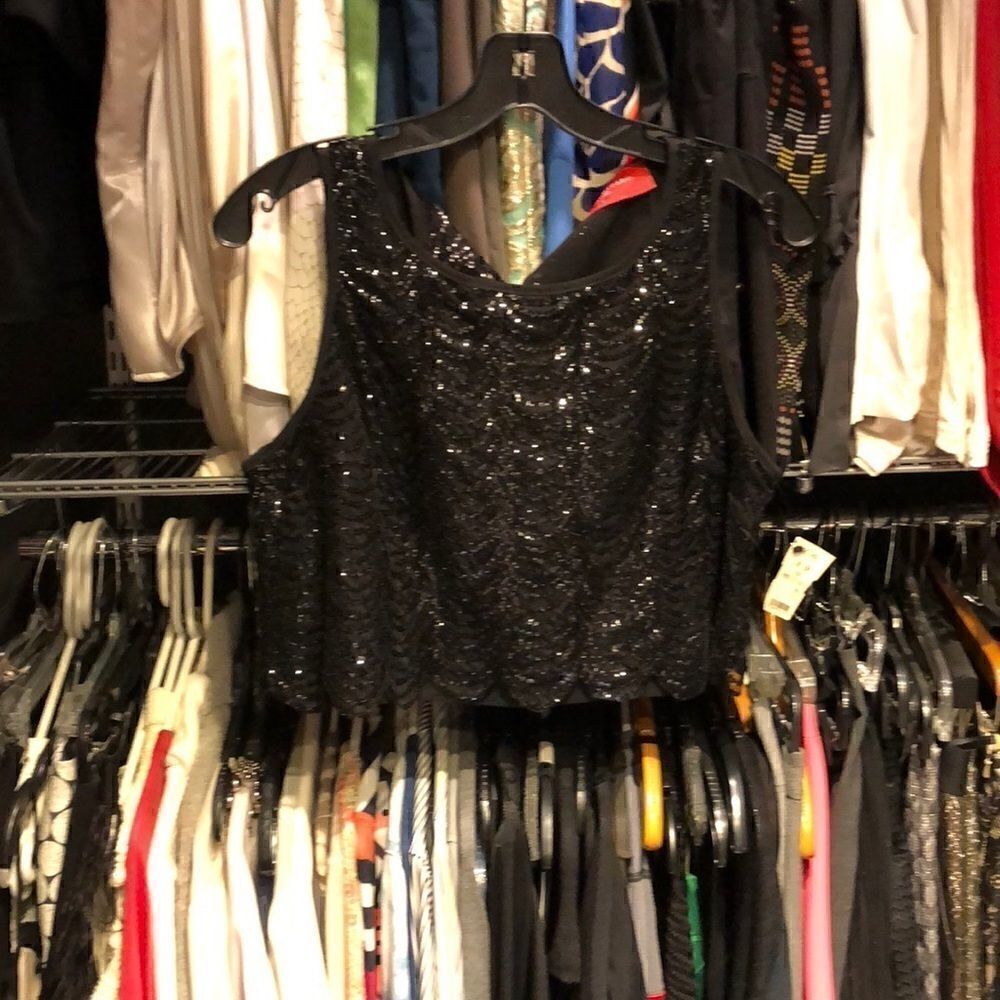 Sequin Crop top Akira CHICAGO new with tags S